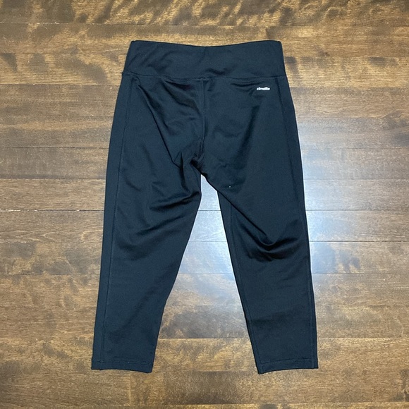 Adidas Black Three Quarter Length Leggings - Picture 5 of 6